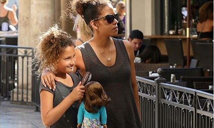 Nahla Halle Berry Playing With Doll